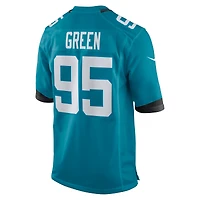 Men's Nike B.J. Green  Teal Jacksonville Jaguars Team Game Jersey