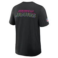 T-shirt Nike noir Jacksonville Jaguars 2025 Crucial Catch Tri-Blend Dri-FIT pour homme