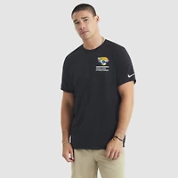 T-shirt Nike noir Jacksonville Jaguars 2025 Crucial Catch Tri-Blend Dri-FIT pour homme