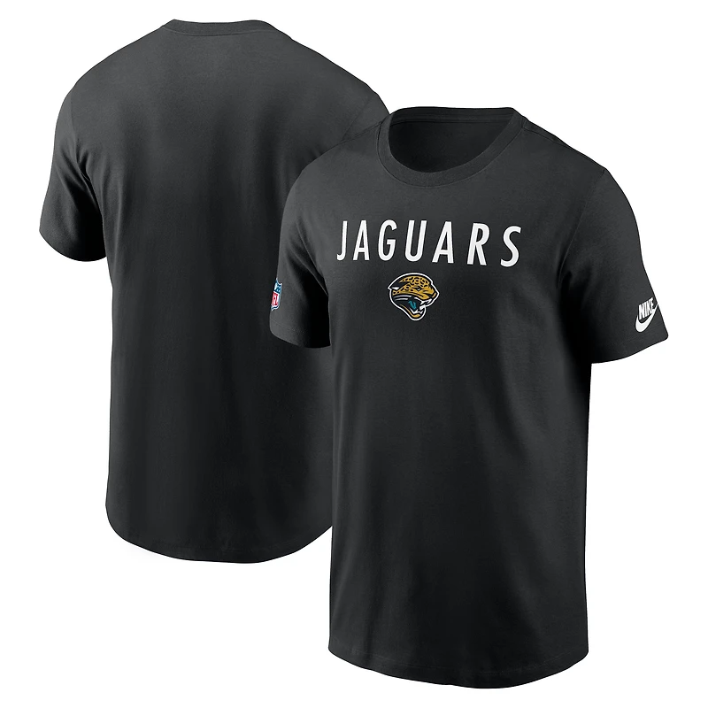 T-shirt Nike noir pour homme Jacksonville Jaguars Alt Pack Onside Conversion Performance
