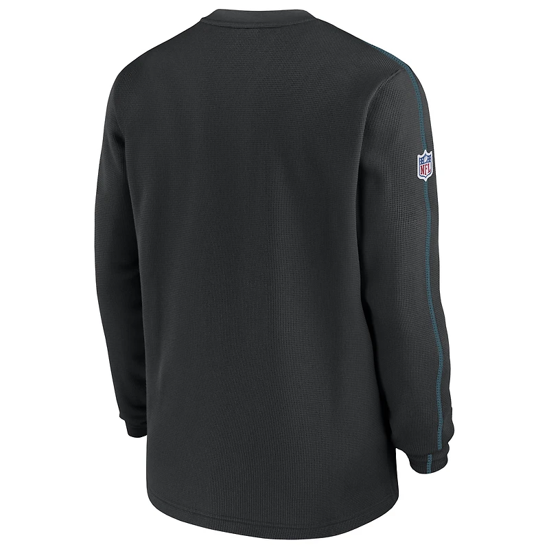 Men's Nike Black Jacksonville Jaguars Alternate Logo Coach Long Sleeve Top