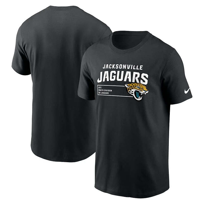 T-shirt Nike noir pour homme, modèle essentiel des Jaguars de Jacksonville