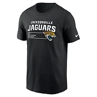 T-shirt essentiel Nike noir Jacksonville Jaguars Division pour homme