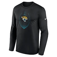 Men's Nike Black Jacksonville Jaguars Icon Legend Performance Long Sleeve T-Shirt