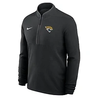 Pull Nike noir léger Victory Dri-FIT demi-zip pour homme des Jaguars de Jacksonville