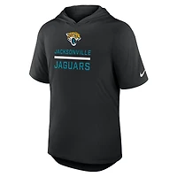 Men's Nike Black Jacksonville Jaguars Lockup Tri-Blend Hoodie T-Shirt