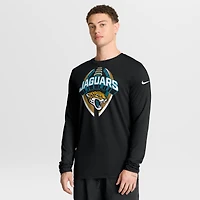 T-shirt Nike noir à manches longues pour homme Jacksonville Jaguars Primetime Legend Icon Performance