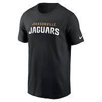 Men's Nike Black Jacksonville Jaguars Primetime Wordmark Essential T-Shirt