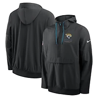 Veste anorak à demi-zip et capuche Nike noire Jacksonville Jaguars pour homme