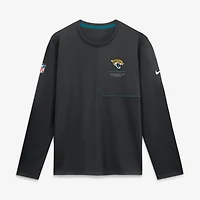 Men's Nike  Black Jacksonville Jaguars Sideline Coaches UV Dri-FIT Long Sleeve Shirt