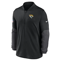 Men's Nike Black Jacksonville Jaguars Sideline Dri-FIT Half-Zip Pullover