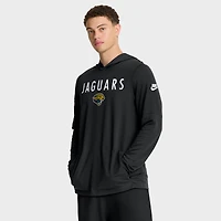 Men's Nike Black Jacksonville Jaguars Sideline Pass Accuracy Dri-FIT Long Sleeve Hoodie T-Shirt