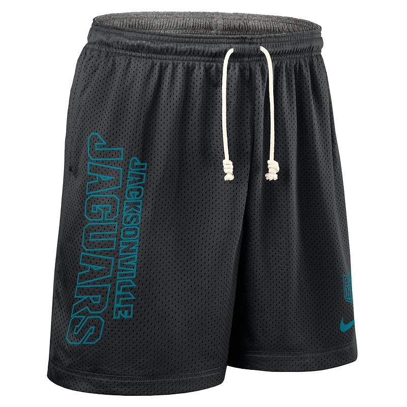 Short réversible Nike Dri-FIT noir Jacksonville Jaguars pour homme