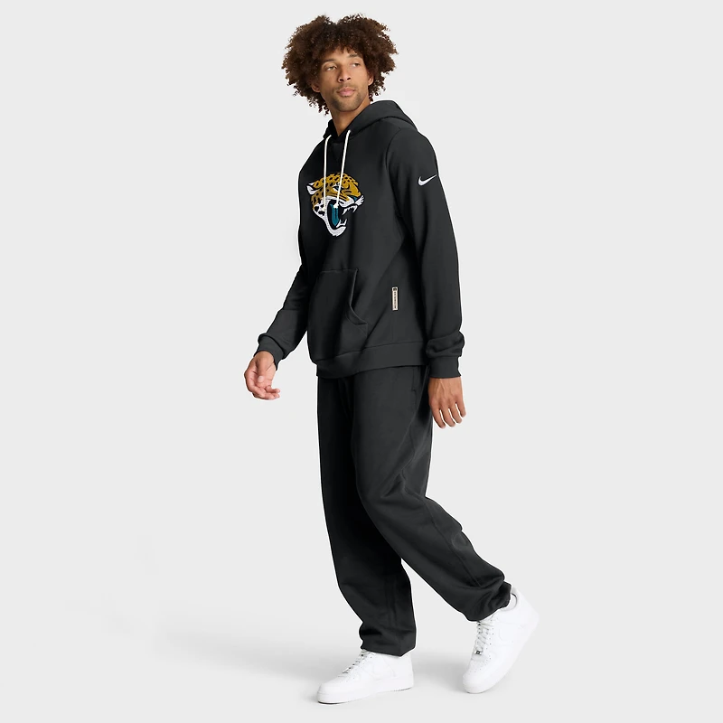Sweat à capuche Nike noir Jacksonville Jaguars Sideline Standard Issue Initial Home Dri-FIT pour homme