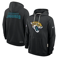 Sweat à capuche Nike noir Jacksonville Jaguars Sideline Standard Issue Initial Home Dri-FIT pour homme