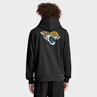 Sweat à capuche Nike noir Jacksonville Jaguars Sideline Utility Player Dri-FIT pour homme, entièrement zippé
