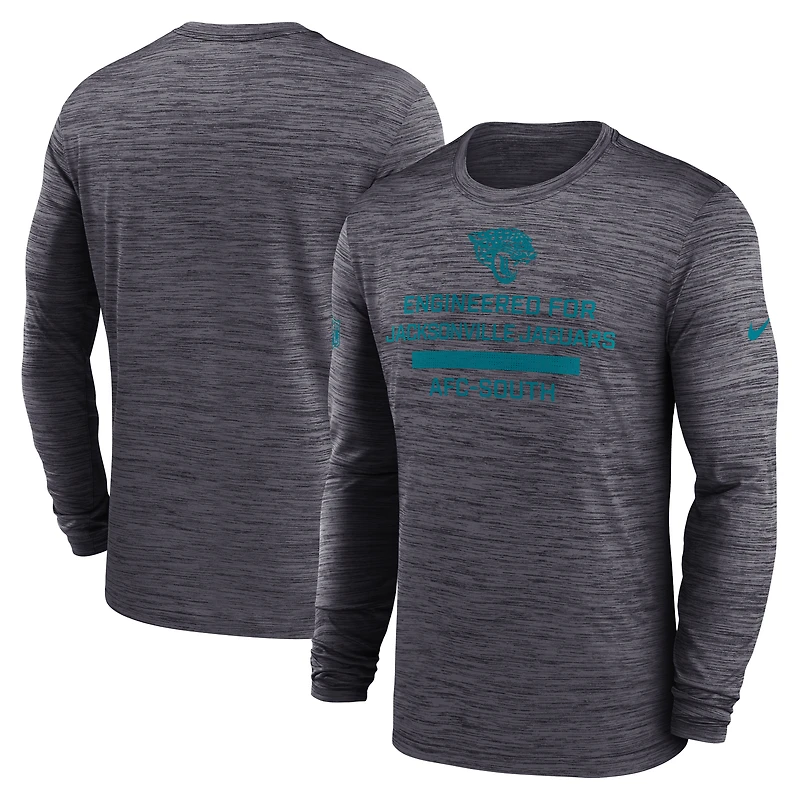Men's Nike Black Jacksonville Jaguars Sideline Velocity Performance Long Sleeve T-Shirt