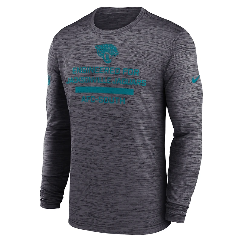 Men's Nike Black Jacksonville Jaguars Sideline Velocity Performance Long Sleeve T-Shirt