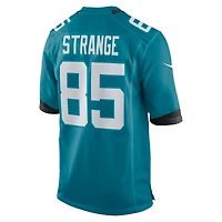 Men's Nike Brenton Strange  Teal Jacksonville Jaguars Team Game Jersey