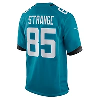 Men's Nike Brenton Strange  Teal Jacksonville Jaguars Team Game Jersey