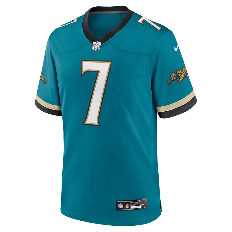 Maillot Nike Brian Thomas Jr. Teal pour homme des Jaguars de Jacksonville