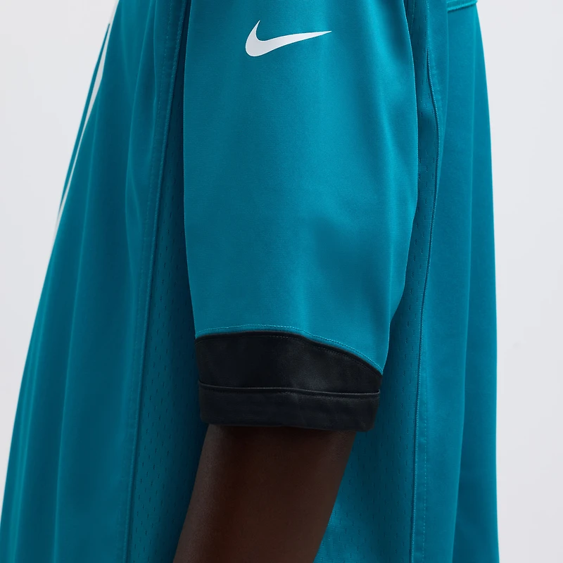 Maillot de jeu joueur Nike Brian Thomas Jr Teal Jacksonville Jaguars pour homme