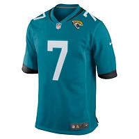 Maillot de jeu joueur Nike Brian Thomas Jr Teal Jacksonville Jaguars pour homme