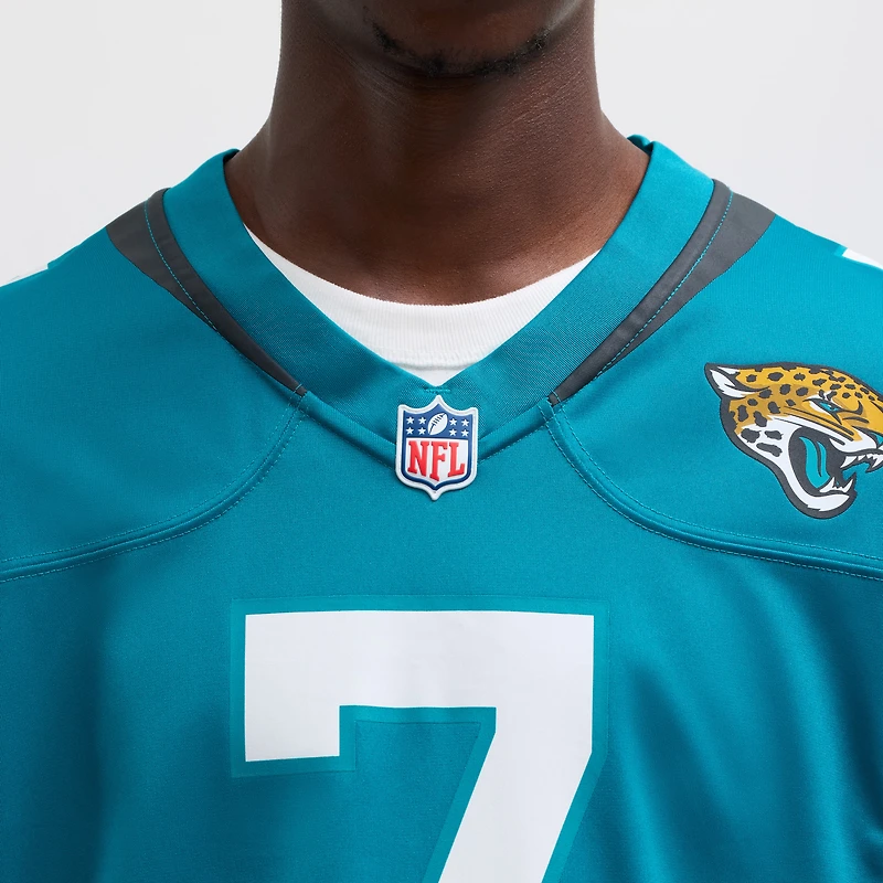 Men's Nike Brian Thomas Jr Teal Jacksonville Jaguars  Player Game Jersey