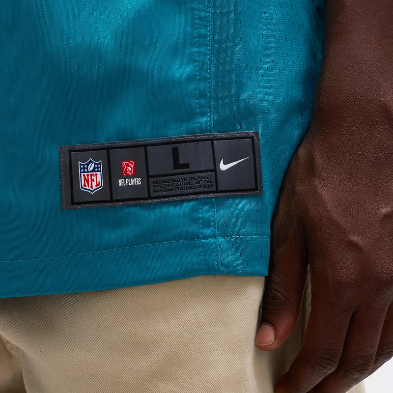 Men's Nike Brian Thomas Jr Teal Jacksonville Jaguars  Player Game Jersey