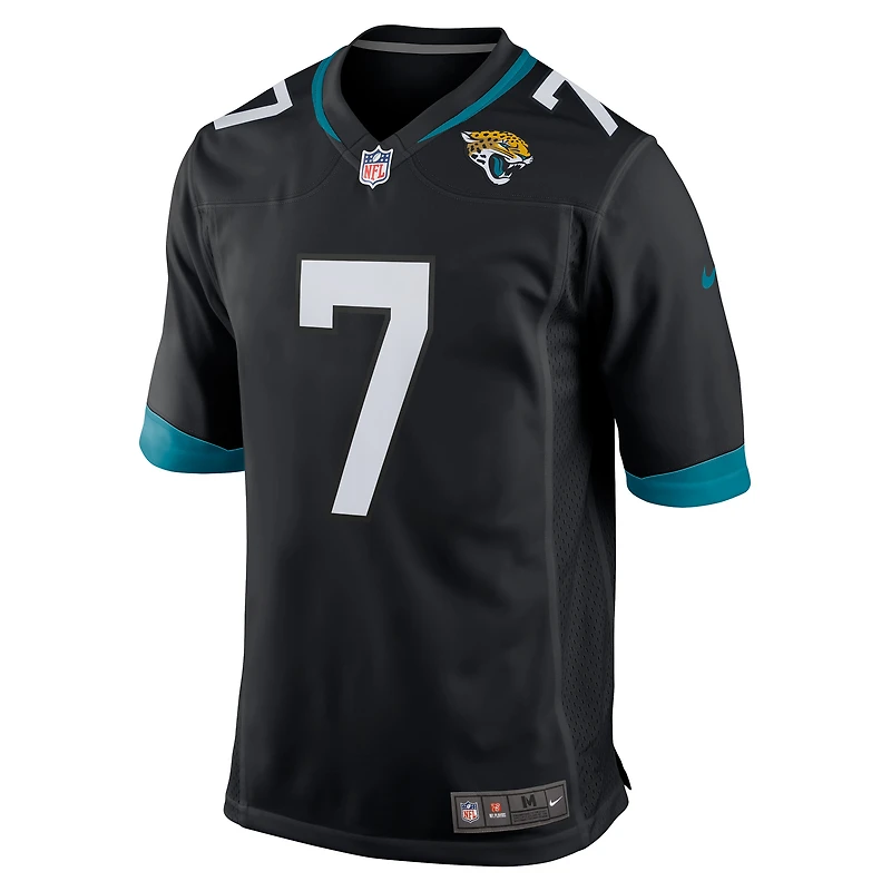 Men's Nike Byron Leftwich Black Jacksonville Jaguars Retired Player Alternate Game Jersey