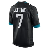 Men's Nike Byron Leftwich Black Jacksonville Jaguars Retired Player Alternate Game Jersey