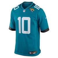 Men's Nike Carter Bradley  Teal Jacksonville Jaguars Team Game Jersey