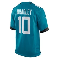 Men's Nike Carter Bradley  Teal Jacksonville Jaguars Team Game Jersey
