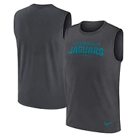 Men's Nike Charcoal Jacksonville Jaguars Primetime Legend Dri-FIT Muscle Tank Top