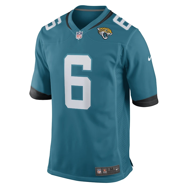 Men's Nike Chris Claybrooks Teal Jacksonville Jaguars Game Player Jersey