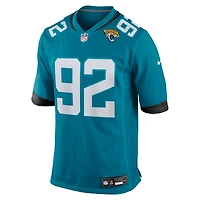 Men's Nike Danny Striggow  Teal Jacksonville Jaguars Team Game Jersey