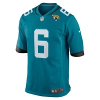 Maillot de match l'équipe Nike Darnell Savage pour hommes, sarcelle, Jacksonville Jaguars