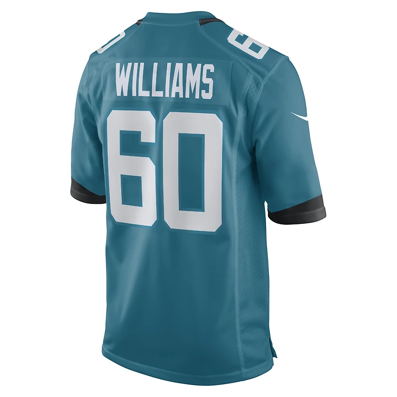 Men's Nike Darryl Williams Teal Jacksonville Jaguars Game Player Jersey
