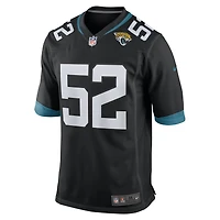 Men's Nike DaVon Hamilton Black Jacksonville Jaguars Game Jersey