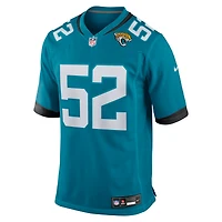 Men's Nike DaVon Hamilton Black Jacksonville Jaguars Game Jersey
