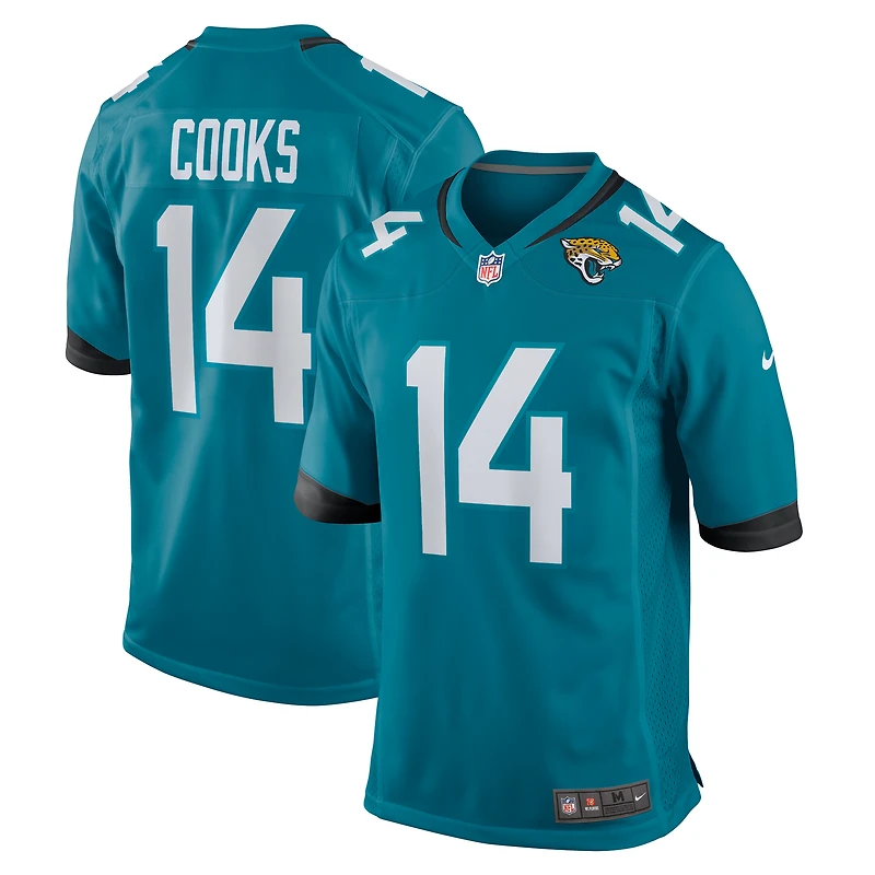 Men's Nike Elijah Cooks Teal Jacksonville Jaguars Team Game Jersey