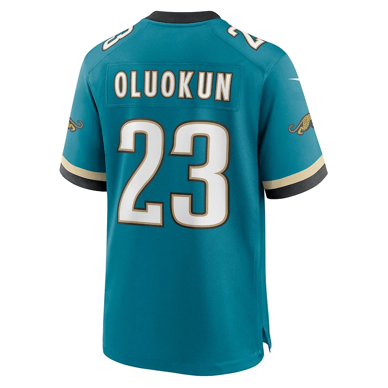 Men's Nike Foye Oluokun Teal Jacksonville Jaguars Prowler Throwback Player Game Jersey