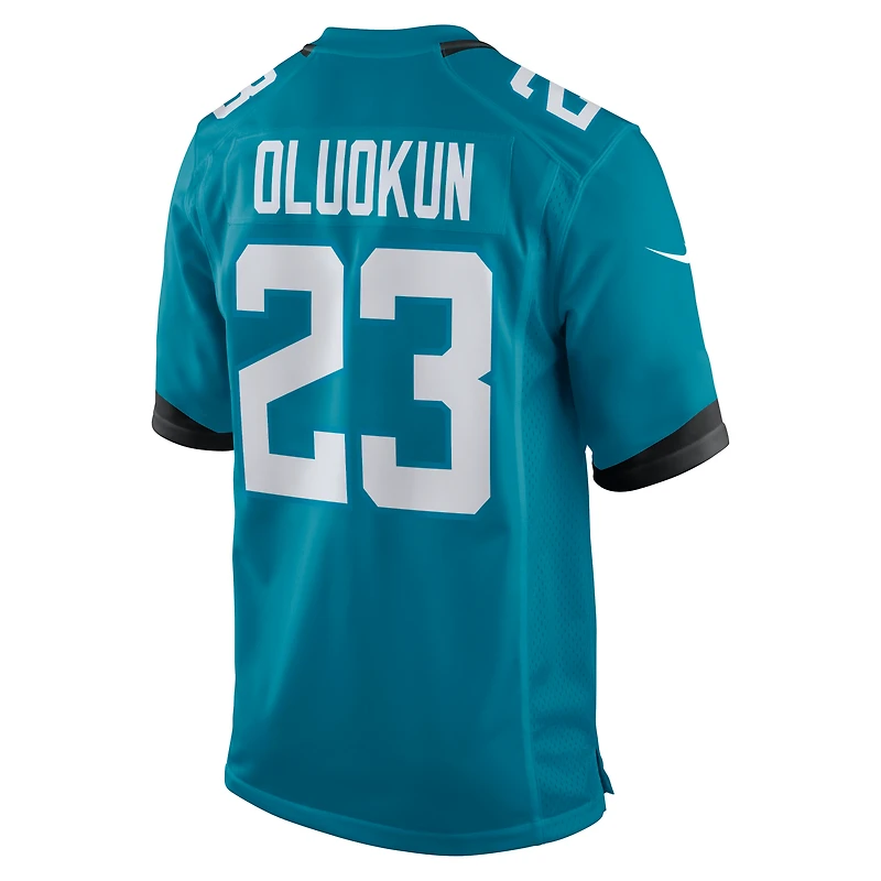 Men's Nike Foyesade Oluokun Teal Jacksonville Jaguars Game Player Jersey