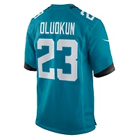 Men's Nike Foyesade Oluokun Teal Jacksonville Jaguars Game Player Jersey