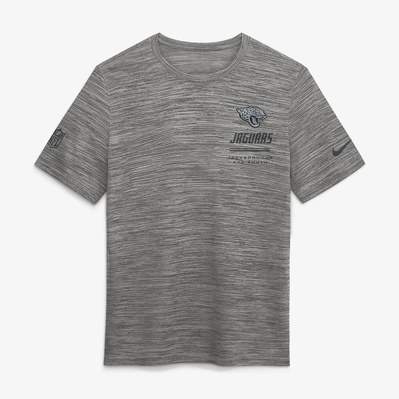 T-shirt Nike gris Jacksonville Jaguars Sideline Double Covered Dri-FIT Velocity pour homme