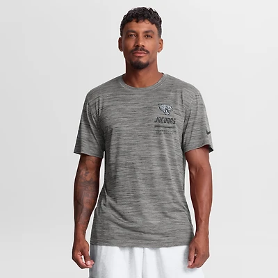 Men's Nike Gray Jacksonville Jaguars Sideline Double Covered Dri-FIT Velocity T-Shirt