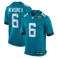 Men's Nike Greg Newsome II  Teal Jacksonville Jaguars Team Game Jersey
