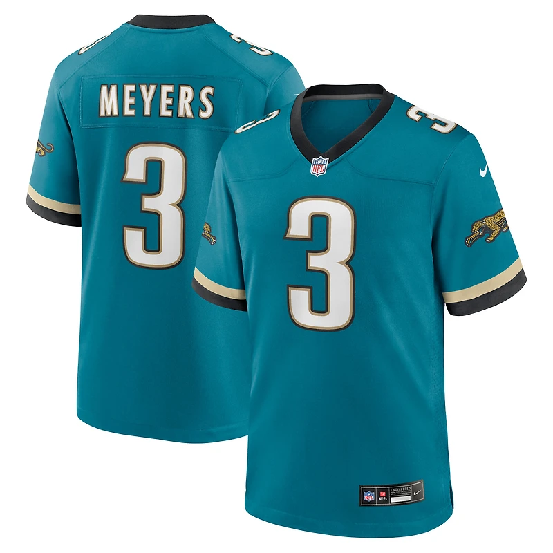 Men's Nike Jakobi Meyers Teal Jacksonville Jaguars Alternate 2 Prowler Throwback Game Jersey