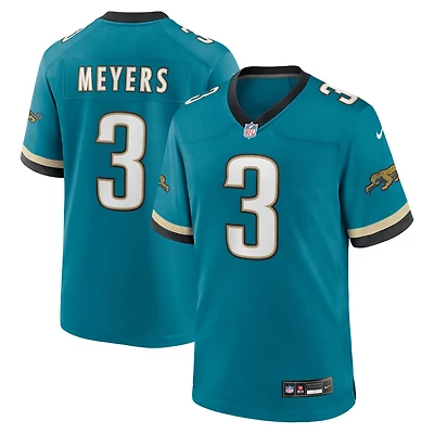 Men's Nike Jakobi Meyers  Teal Jacksonville Jaguars Alternate 2 Prowler Throwback Game Jersey