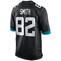 Maillot Nike Jimmy Smith noir pour homme, joueur retraité des Jaguars de Jacksonville, match alternatif